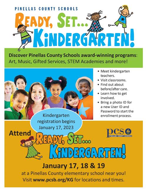 Ready, Set Kindergarten Flyer with link